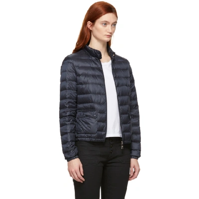 Shop Moncler Navy Down Lans Jacket In 778 Navy