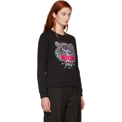 Shop Kenzo Black Classic Tiger Sweatshirt In 99 Black