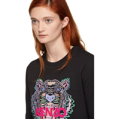 Shop Kenzo Black Classic Tiger Sweatshirt In 99 Black