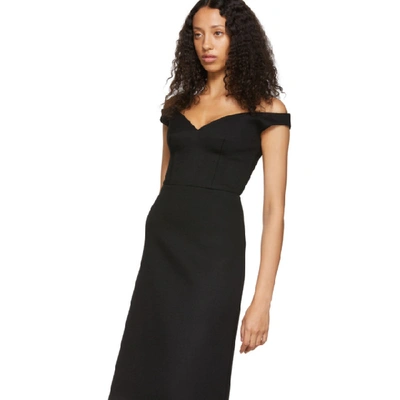 Shop Prada Black V-neck Dress