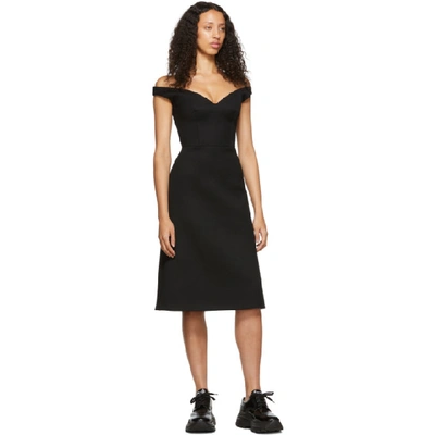 Shop Prada Black V-neck Dress