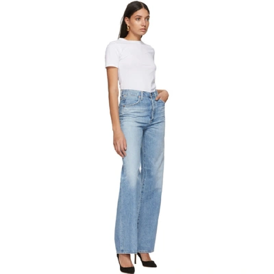 Shop Citizens Of Humanity Blue Annina High-rise Jeans In Tularosa