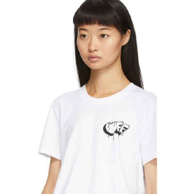 Shop Off-white White Marker Casual T-shirt In White/black