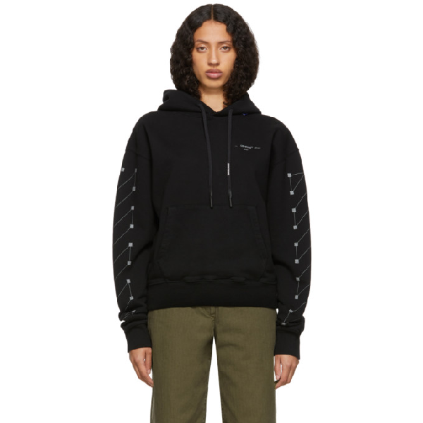 off white black diag hoodie
