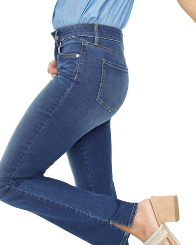 Shop Nydj Marilyn Straight Jeans With Slit Hem In Junipero