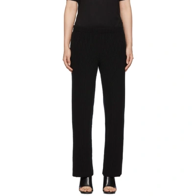 Shop Balenciaga Black Wool And Cashmere Lounge Pants In 1000 Black
