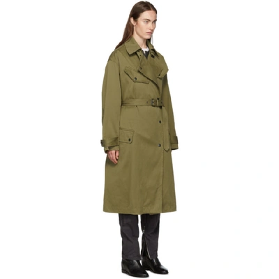 Shop Isabel Marant Étoile Isabel Marant Etoile Khaki Gabao Trench Coat In 67ki Khaki