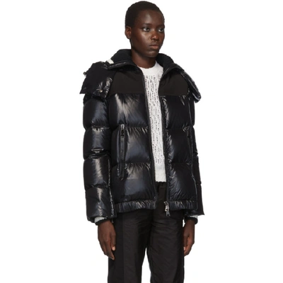 Shop Moncler Black Wouri Hooded Down Jacket In 999 Black