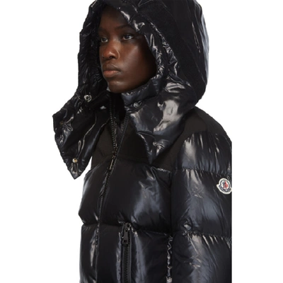Shop Moncler Black Wouri Hooded Down Jacket In 999 Black