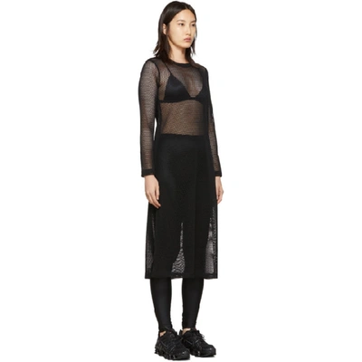 Shop Comme Des Garçons Comme Des Garcons Black Mesh Dress In 1 Black