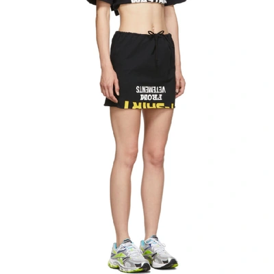 Shop Vetements Black 'happy Birthday' T-shirt Dress Set