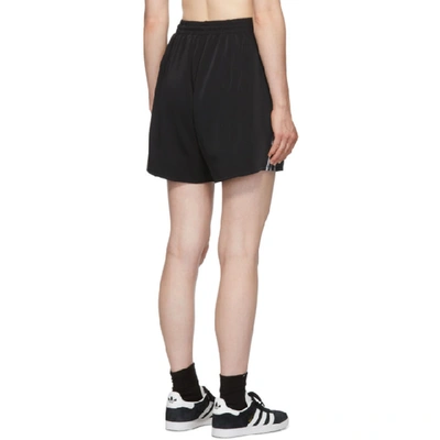 Shop Adidas Originals By Danielle Cathari Black Satin Shorts In 095a Black