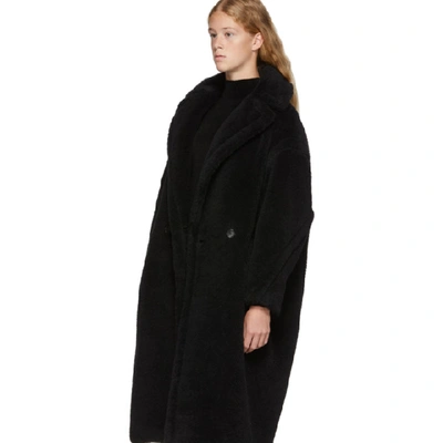 Shop Max Mara Black Teddy Bear Coat In 008 Black