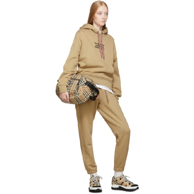 Shop Burberry Beige Poulter Hoodie In Archive Bei