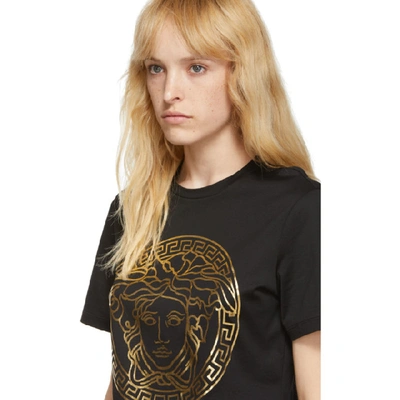 Shop Versace Black Medusa Head T-shirt In A1008 Black
