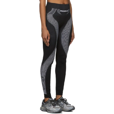 Shop Misbhv Black And White Active Future Leggings In Black/white