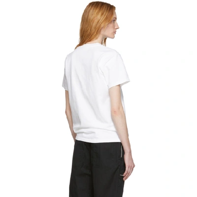 Shop Helmut Lang White Masc Little T-shirt In Chalkwhite