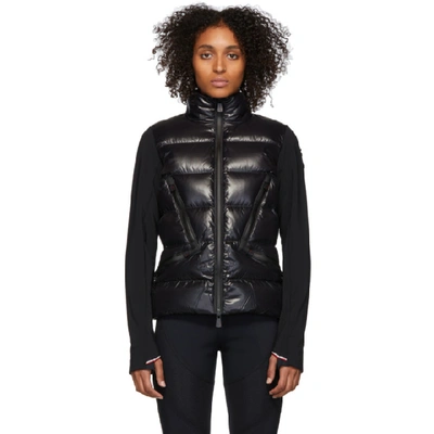 Shop Moncler Grenoble Black Down Maglia Jacket In 999 Black