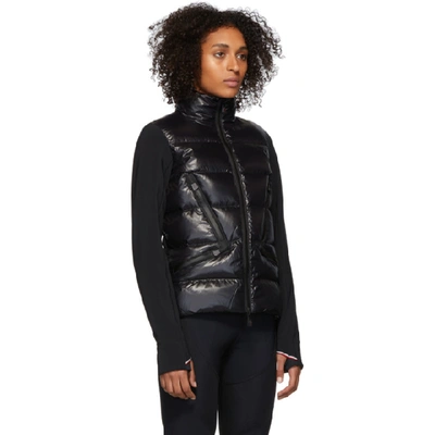 Shop Moncler Grenoble Black Down Maglia Jacket In 999 Black