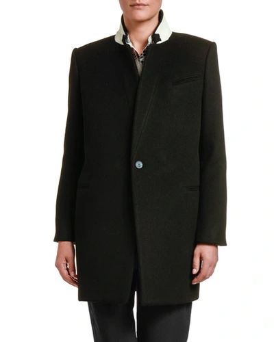 Shop Stella Mccartney Double-face Wool Coat In Black