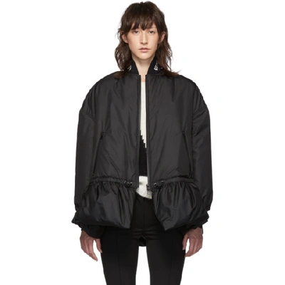 Shop Valentino Black Vltn Caban Jacket In 0no Black