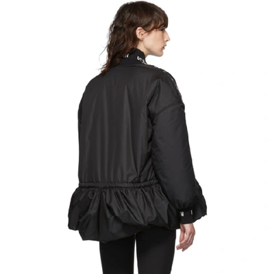 Shop Valentino Black Vltn Caban Jacket In 0no Black