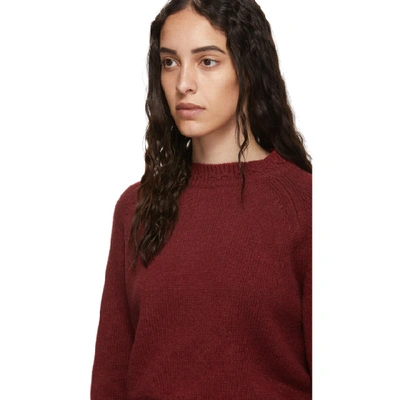 Shop Apc A.p.c. Red Wool Wicklow Sweater In Dark Red