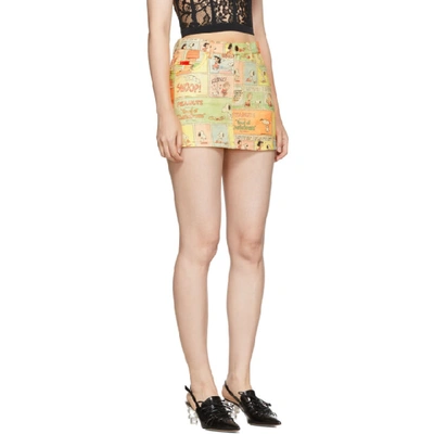 Shop Marc Jacobs Multicolor Peanuts Edition The Micro Skirt In 270 Multi