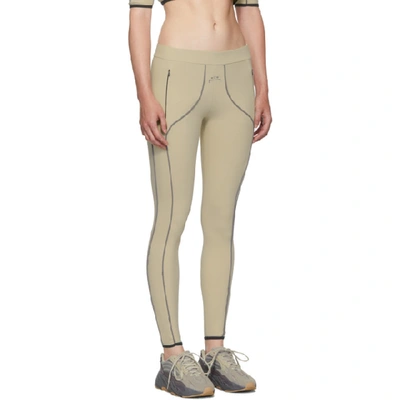 Shop A-cold-wall* Beige Piping Leggings