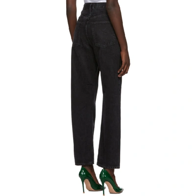 Shop Agolde Black 90's Mid Rise Loose Fit Jeans