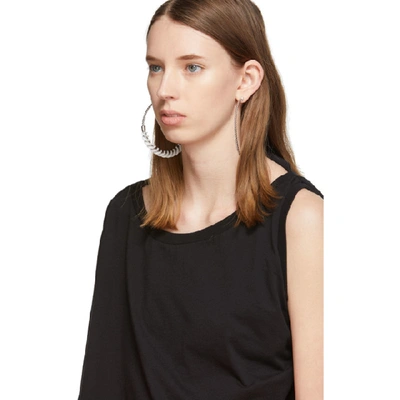 Shop Mm6 Maison Margiela Black Double Layer Long Sleeve T-shirt In 900 Black