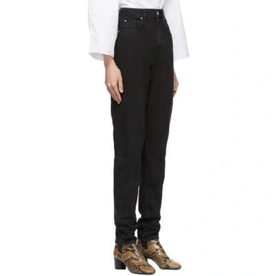 Shop Isabel Marant Black Dustin Jeans In 01bk Black