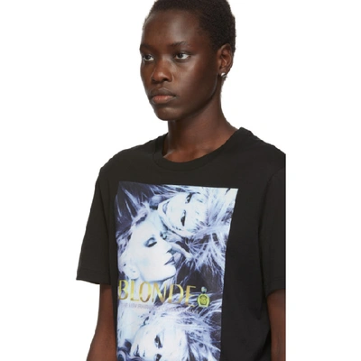 Shop Versace Black Richard Avedon Edition Blonde T-shirt In A1008 Black