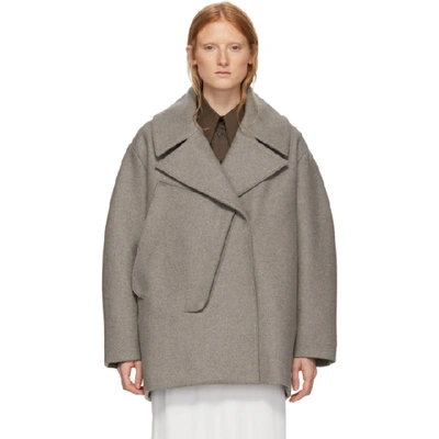 Studio Nicholson Brown Oversized Myrio Coat In Light Brown | ModeSens