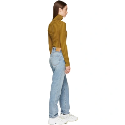 Shop Acne Studios Blue Blå Konst 1997 Trash Jeans In Light Blue