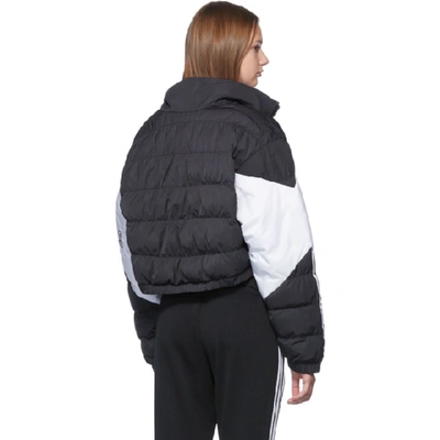 factory calf Investigation Adidas Originals Cropped Puffer Jacket In Black/white | ModeSens