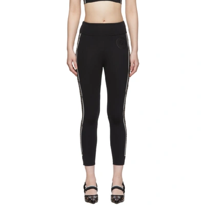 Shop Fendi Black Forever  Stamp Leggings In F13iy Black