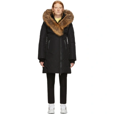 Shop Mackage Black Down & Fur Classic Kay Parka