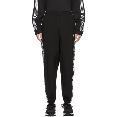 Shop Adidas Originals Black Lock Up Lounge Pants