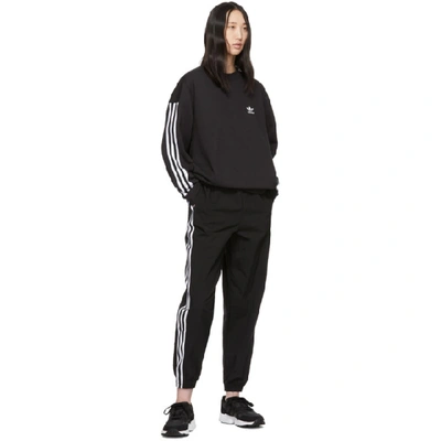 Shop Adidas Originals Black Lock Up Lounge Pants