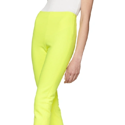 Shop A_plan_application A-plan-application Yellow Cigarette Lounge Pants In Neon Yellow