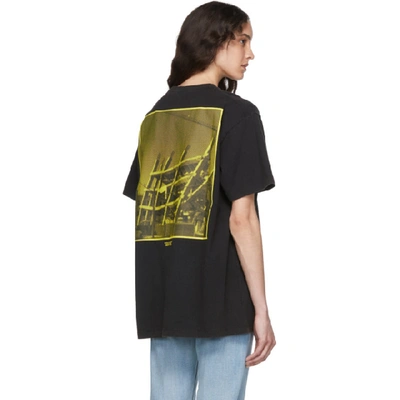 Shop Off-white Black & Yellow Halftone Over T-shirt In Blk/yellow