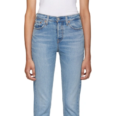 Shop Levi's Levis Blue Wedgie Jeans In Bright Side