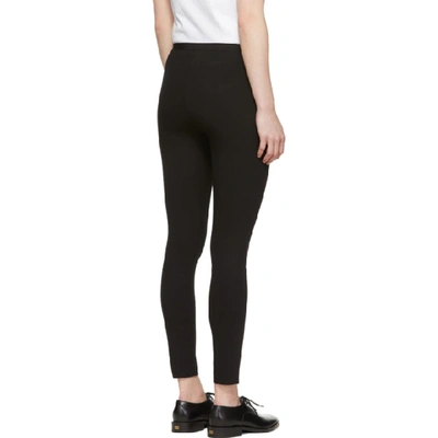 Shop Helmut Lang Black Reflex Leggings