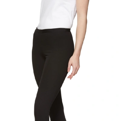 Shop Helmut Lang Black Reflex Leggings