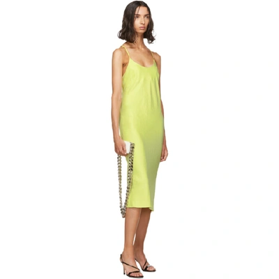 Shop Alexander Wang T Alexanderwang.t Green Wash And Go Open Back Dress In 338 Zest