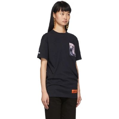 Shop Heron Preston Black Heron Patch T-shirt In Offblack