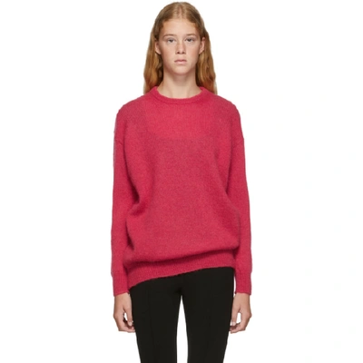 Shop Max Mara Red Relax Knitted Sweater In 004 Coral