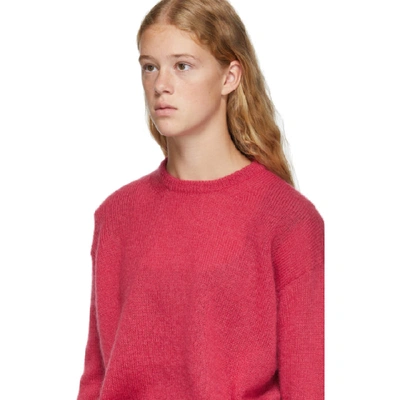 Shop Max Mara Red Relax Knitted Sweater In 004 Coral