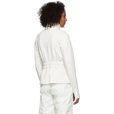 Shop Moncler Grenoble White Down Maglia Jacket In 04a White